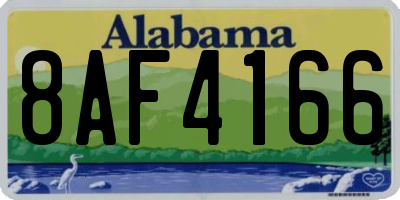 AL license plate 8AF4166