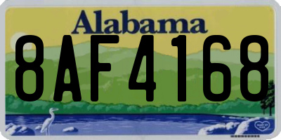 AL license plate 8AF4168