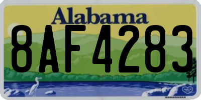 AL license plate 8AF4283