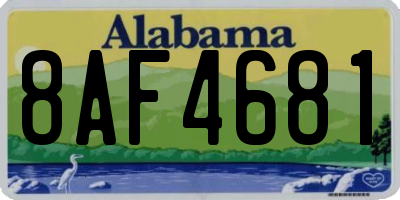 AL license plate 8AF4681