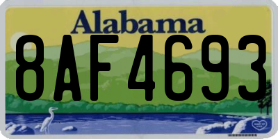 AL license plate 8AF4693