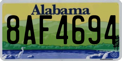 AL license plate 8AF4694