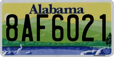 AL license plate 8AF6021