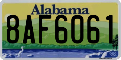 AL license plate 8AF6061