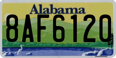 AL license plate 8AF6120