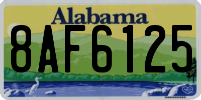 AL license plate 8AF6125