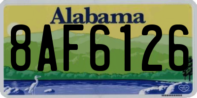 AL license plate 8AF6126