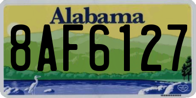 AL license plate 8AF6127