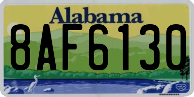 AL license plate 8AF6130