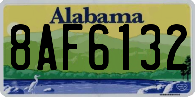 AL license plate 8AF6132