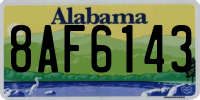 AL license plate 8AF6143