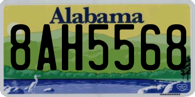 AL license plate 8AH5568