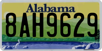 AL license plate 8AH9629