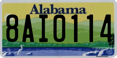 AL license plate 8AI0114