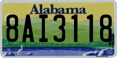 AL license plate 8AI3118
