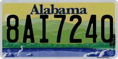 AL license plate 8AI7240