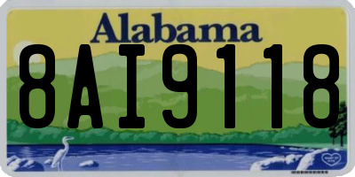 AL license plate 8AI9118