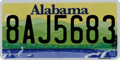 AL license plate 8AJ5683