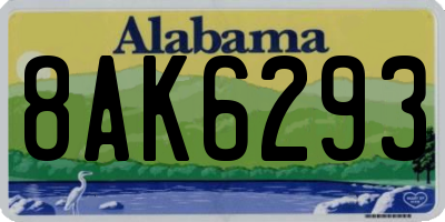 AL license plate 8AK6293