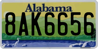 AL license plate 8AK6656