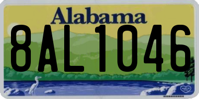 AL license plate 8AL1046