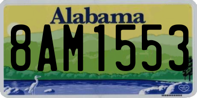 AL license plate 8AM1553