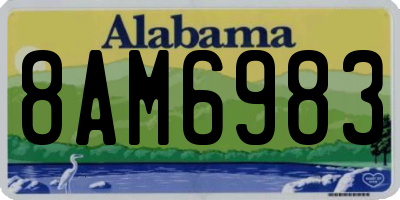 AL license plate 8AM6983