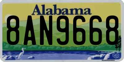 AL license plate 8AN9668