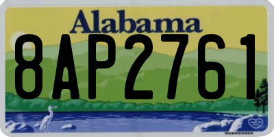 AL license plate 8AP2761