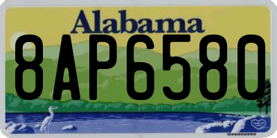 AL license plate 8AP6580