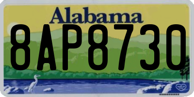 AL license plate 8AP8730