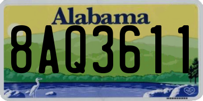 AL license plate 8AQ3611