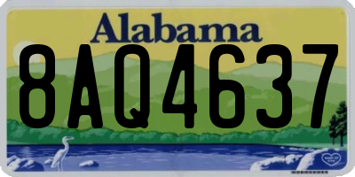 AL license plate 8AQ4637
