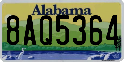 AL license plate 8AQ5364