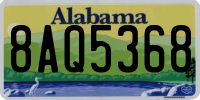 AL license plate 8AQ5368