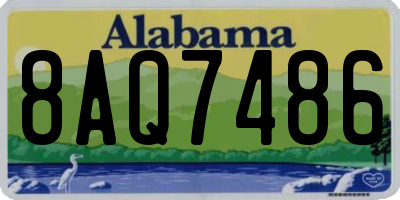 AL license plate 8AQ7486