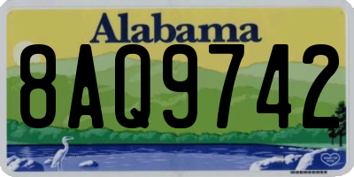 AL license plate 8AQ9742