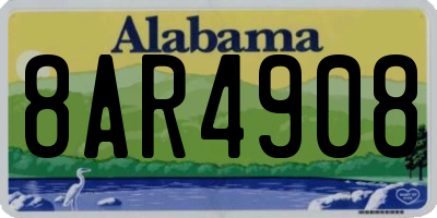 AL license plate 8AR4908