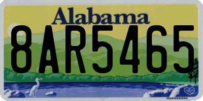 AL license plate 8AR5465