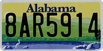 AL license plate 8AR5914