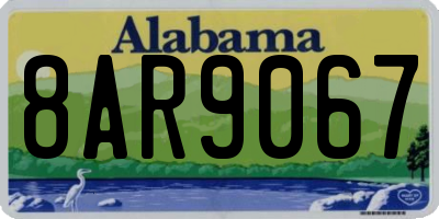 AL license plate 8AR9067