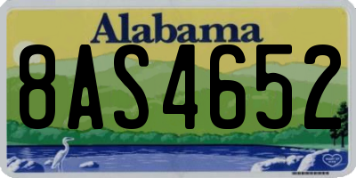 AL license plate 8AS4652