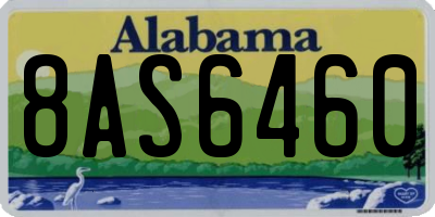 AL license plate 8AS6460