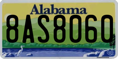 AL license plate 8AS8060