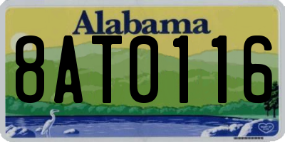 AL license plate 8AT0116