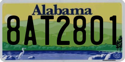 AL license plate 8AT2801