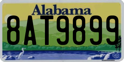 AL license plate 8AT9899
