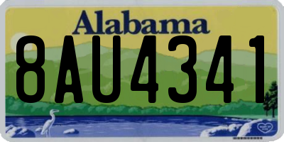 AL license plate 8AU4341