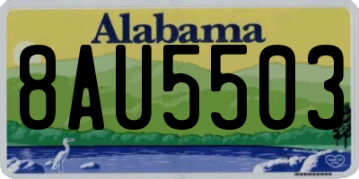 AL license plate 8AU5503