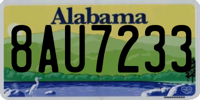 AL license plate 8AU7233